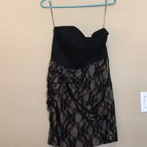 Strapless cocktail dress